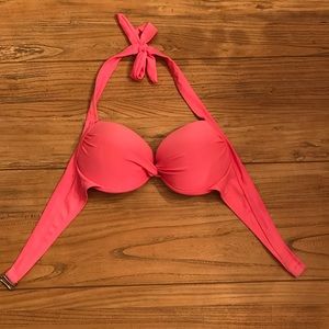 Pink push-up bikini top